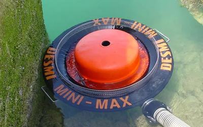 Скиммер для нефтепродуктов DESMI MINI-MAX предназначен для очистки прибрежных зон, а также естественных и технических внутренних водоемов.