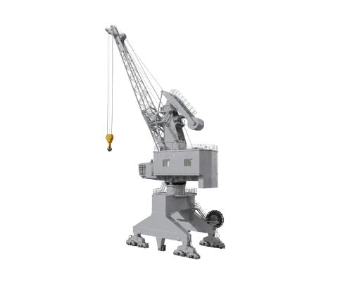 одностреловой портальный кран, портальный кран с одной стрелой, single jib portal crane, портовый кран 200 т, портальный кран для терминала, портальный кран для порта, кран для навалочных грузов, кран с грейфером, купить портальный кран, поставка портального крана, «Кронштадт» портальный кран
